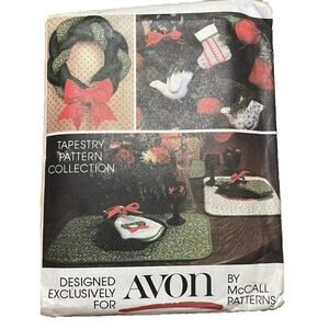 McCall’s Christmas Sewing Pattern Avon Tapestry Collection Vintage Uncut FF